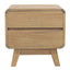 Providence 2 Drawer Bedside Table (Natural)