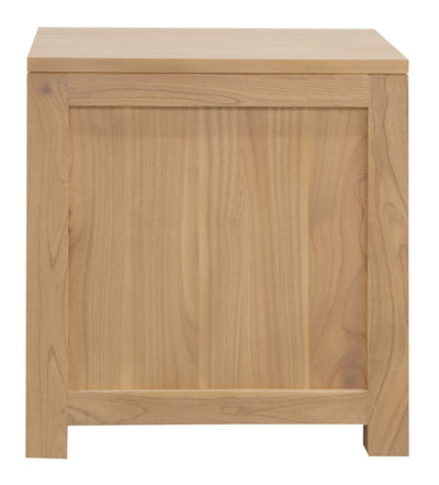 Amsterdam Solid White Cedar 2 Drawer Bedside (Natural)