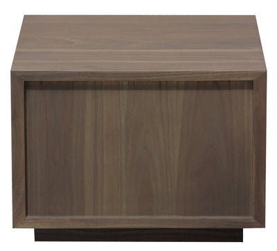 Oscar 1 Drawer Low Bedside Table (Latte)