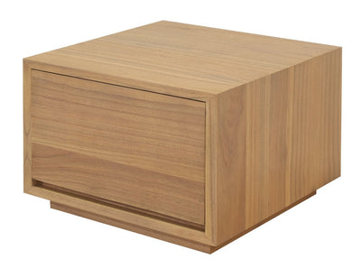 Oscar 1 Drawer Low Bedside Table (Natural)