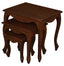 Queen Ann Nest of Table Set of 3 (Mahogany)