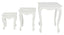 Queen Ann Nest of Table Set of 3 (White)