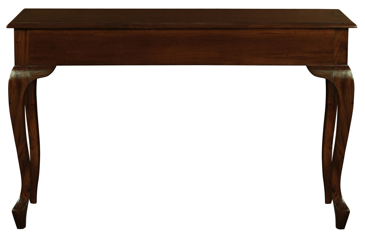 Queen Ann 2 Drawer Sofa Table (Mahogany)