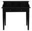 Winston 6 Drawer Solid Timber Writing Desk (Black)