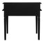 Winston 6 Drawer Solid Timber Writing Desk (Black)