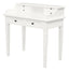 Winston 6 Drawer Solid Timber Writing Desk (White)