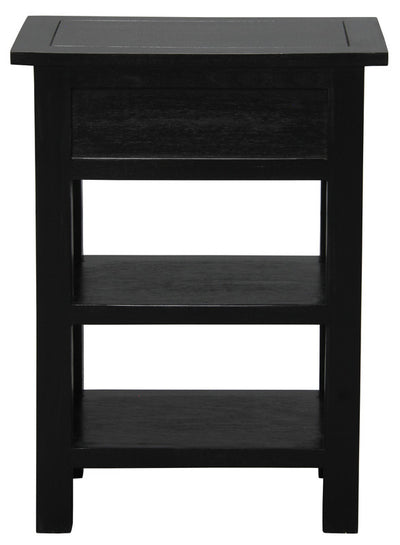 Elliot 1 Drawer Lamp Table (Black)