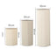 3 PCS Carboard Round Plinth Cylinder Pedestal Wedding Flower Display Stand