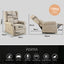 FORTIA Electric Recliner Lift Heat Chair for Elderly, Massage, Heat Therapy, Aged Care, Beige