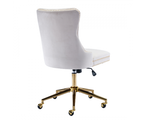 Velvet Home Office Chair- Beige