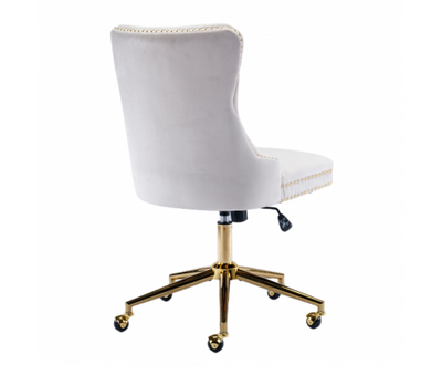 Velvet Home Office Chair- Beige