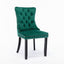 8x Velvet Dining Chairs- Green