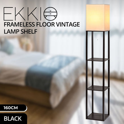 EKKIO Frameless Floor Vintage Lamp Shelf 160CM (Black)