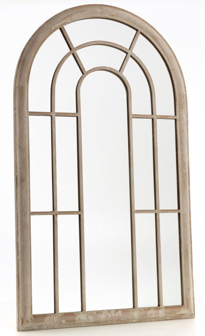 Large Garden Arched Window Mirror