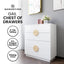 Sarantino Gail Chest Of Drawers Tallboy Dresser In White