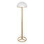 Sarantino Metal Floor Lamp with White Acrylic Shade by Sarantino