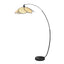 Sarantino Minimalist Synthetic Rattan Floor Lamp