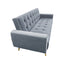 Sarantino Ava 3-seater Tufted Velvet Sofa Bed By Sarantino - Light Grey
