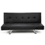 Sarantino Brooklyn Sofa Bed Faux Leather Lounge Couch Futon Furniture Adjustable Suite Bk