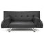 Sarantino Brooklyn Sofa Bed Lounge Faux Leather Couch Futon Furniture Adjustable Suite Gr