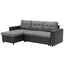 Sarantino Corner Sofa Linen Lounge Couch L-shaped Modular Furniture Home Chaise Grey