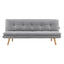 Sarantino 3 Seater Linen Couch Sofa Bed Lounge Futon - Light Grey
