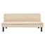 Sarantino 3 Seater Modular Faux Linen Fabric Sofa Bed Couch - Beige