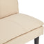 Sarantino 3 Seater Modular Faux Linen Fabric Sofa Bed Couch - Beige