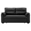 Sarantino Faux Leather Sofa Bed Couch Lounge - Black