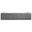 Sarantino Novi 3-Seater Modular Sofa with Ottoman in Grey Non-Slip Bottom Lounge
