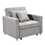 Sarantino Suri 3-in-1 Convertible Sofa Chair Bed Lounger - Light Grey