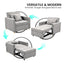 Sarantino Suri 3-in-1 Convertible Sofa Chair Bed Lounger - Light Grey