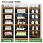 8 Tier Tower Bamboo Wooden Shoe Rack Corner Shelf Stand Storage Organizer