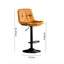 Bar Stools Kitchen Bar Stool Leather Barstools Swivel Gas Lift Counter Chairs x2 BS8406 Grey