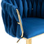 SERENITÃƒÆ’Ã‚Â  Modern Velvet Breakfast Bar Stools Swivel Barstools Adjustable Counter Stools with Backrest Set of 2 Navy Blue