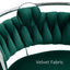 SERENITÃƒÂ  Silver Swivel Upholstered Velvet Adjustable Height Counter Stool with Metal Frame Emerald Green (Set of 2)