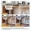 SERENITÃƒÆ’Ã‚Â  Silver Swivel Upholstered Velvet Adjustable Height Counter Stool with Metal Frame White (Set of 2)