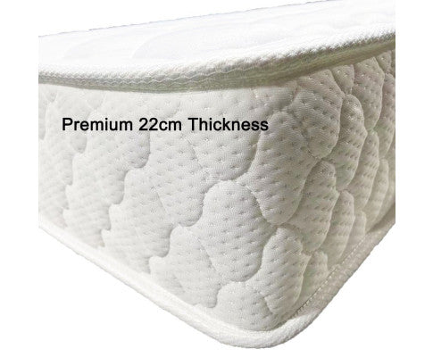 Premium 5 Zone Pocket Spring Foam Mattress Medium Firmness 22cm - Double