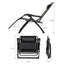 Kingsize Outdoor Folding Reclining Garden Beach Chair Sun Lounger Deck Recliner Silver Color