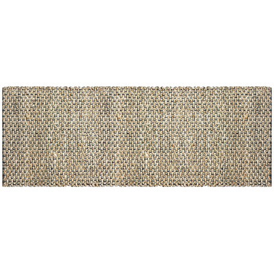 Hand Braided Jute Runner with Green Textured Weave 50 x 120 cm