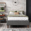 Bed Frame Mattress Foundation (Dark Grey) Ã¢â‚¬â€œ Double
