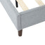 Bedframe with Wooden Slats (Light Grey) Ã¢â‚¬â€œ Double