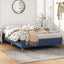 Metal Bed Frame Mattress Foundation Blue Ã¢â‚¬â€œ King