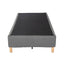 Metal Bedframe Mattress Foundation (Dark Grey) Ã¢â‚¬â€œ Double
