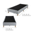 Metal Bedframe Mattress Foundation (Dark Grey) Ã¢â‚¬â€œ King