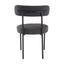 Charcoal Chic Boucle Elsa Dining Chairs