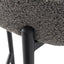 Contemporary Grey Boucle Elsa Low Bar Stools