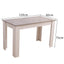 Dining Table Rectangular Wooden 120M-Grey&amp;White