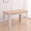 Dining Table Rectangular Wooden 120M-Wood&amp;White