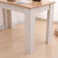 Dining Table Rectangular Wooden 120M-Wood&amp;White